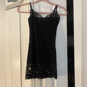 Wet Seal Black Lace Trim Cami